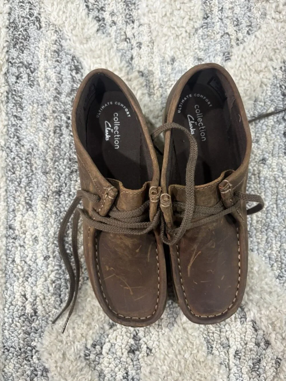 Clarks Collection by Clarks Brown Moc-Toe Lace-Up Size 5.5 M